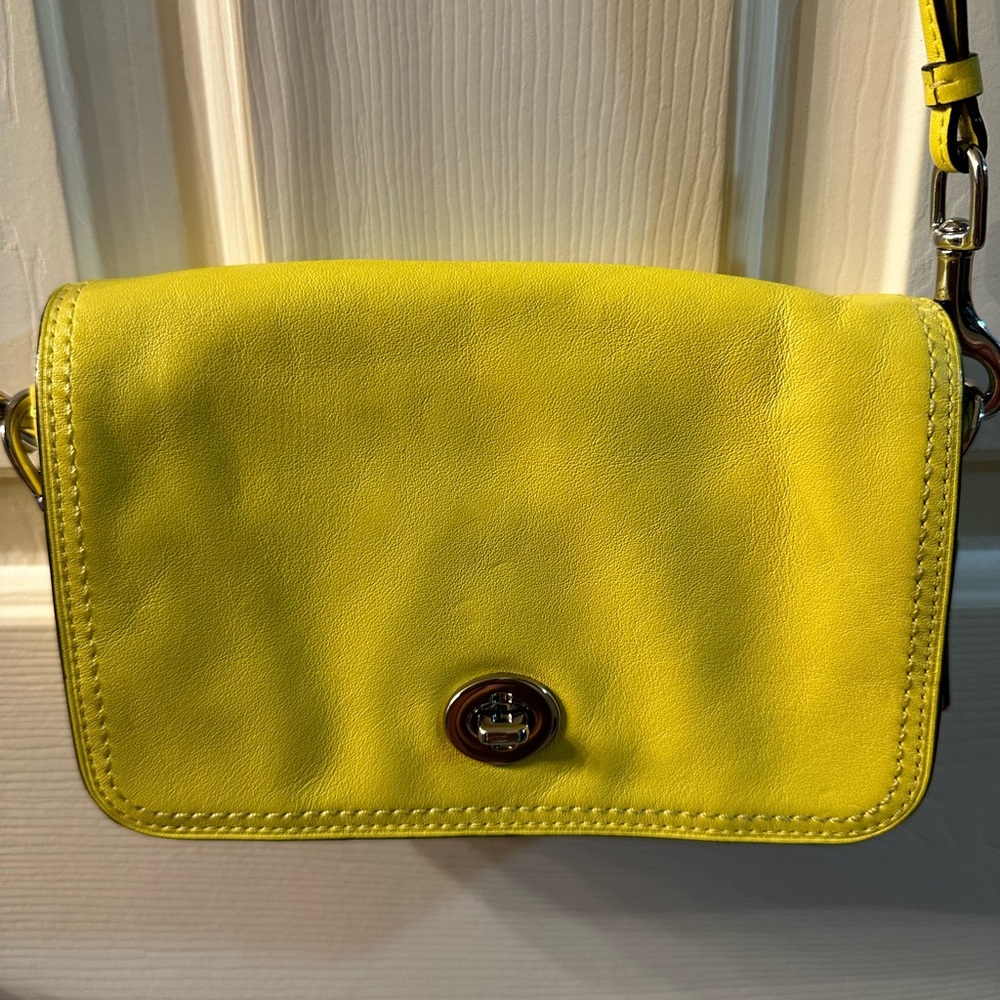 Coach Crossbody bright yellow